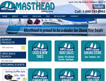 Tablet Screenshot of mastheadsailinggear.com